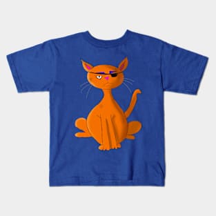 Sad Orange Tomcat Kids T-Shirt